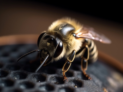 a bee on a smartphone 000