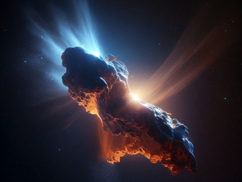 a comet space photography 000