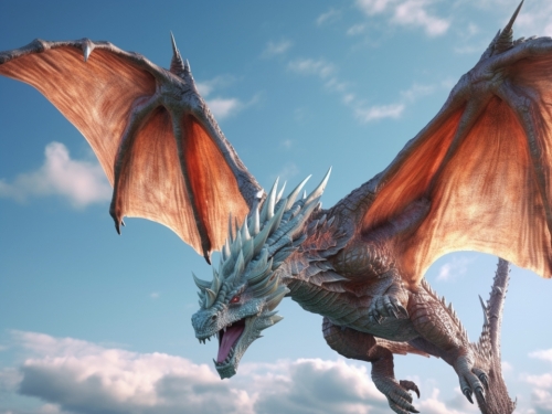 a flying dragon 000