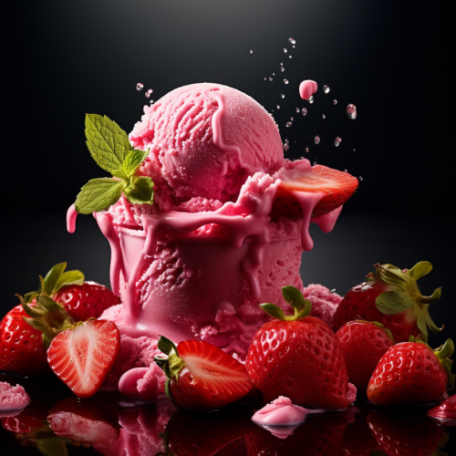 strawberry ice cream dessert 000